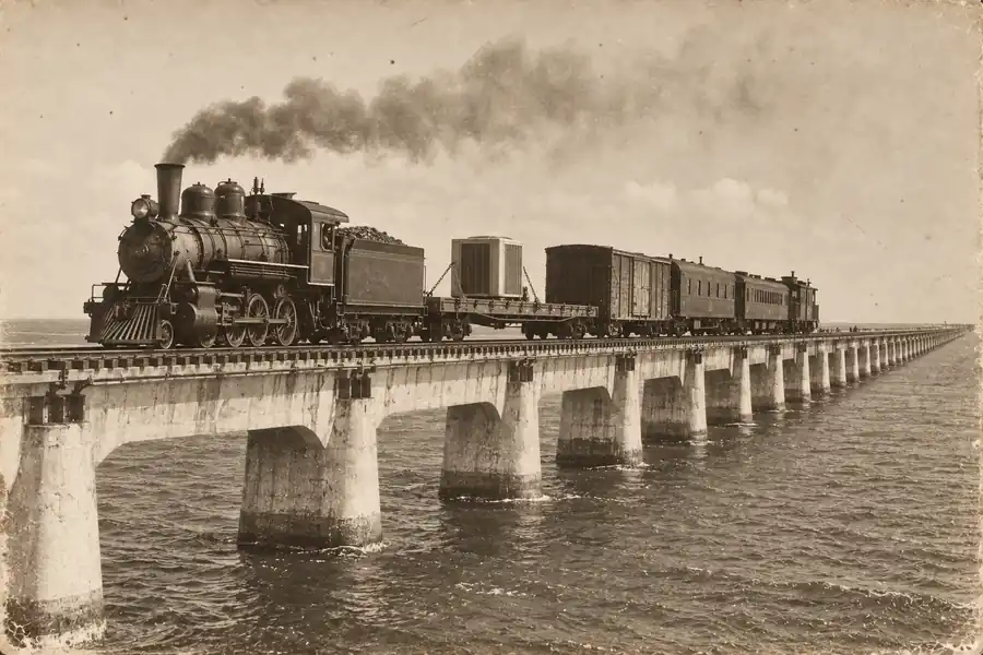 A famous historical scene with an air conditioner added